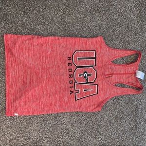 Georgia bulldog workout tank top!